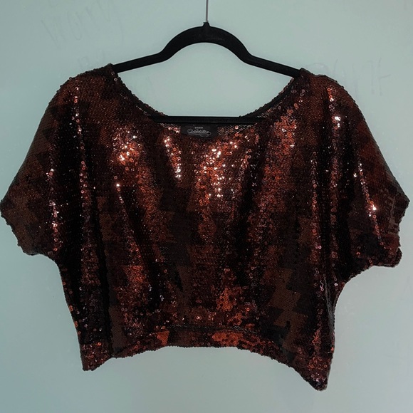 Bebe Addictions Sequin Crop Top - VINTAGE - Picture 2 of 4